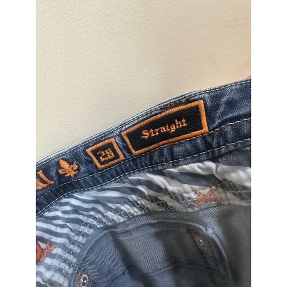 Rock Revival Vivian Straight Stretch Jeans Sz 28x30 Blue Denim Great!! - Picture 9 of 10
